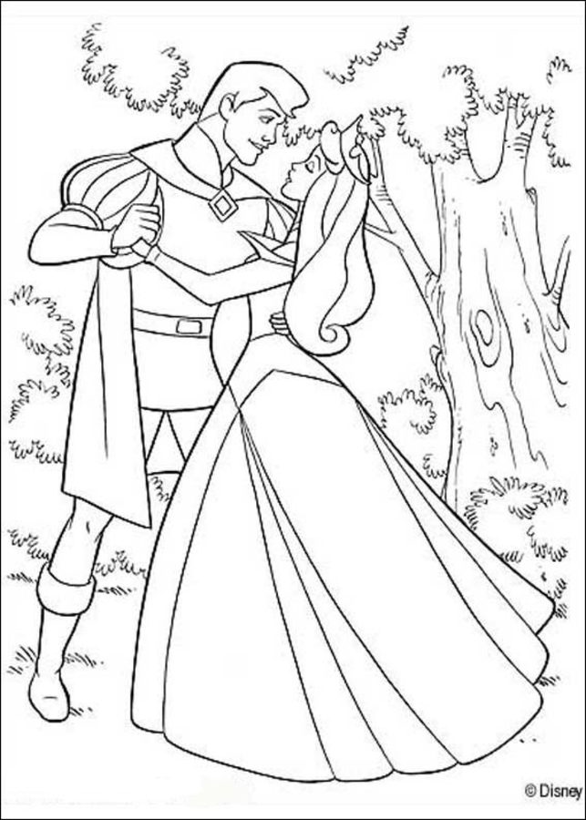 Coloring pages: Sleeping Beauty