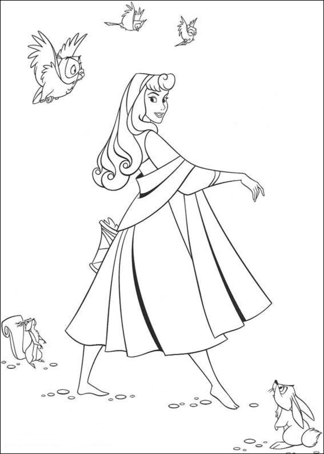 Coloring pages: Sleeping Beauty