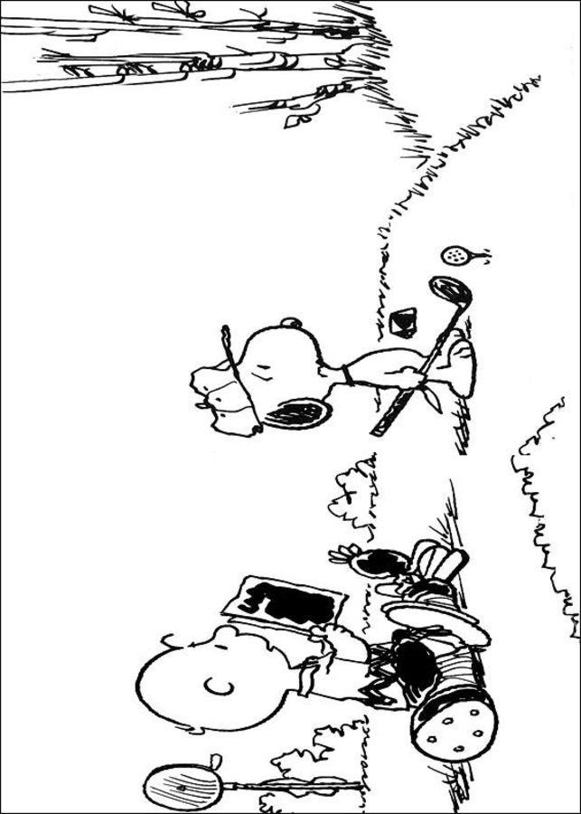 Disegni da colorare: Snoopy 4