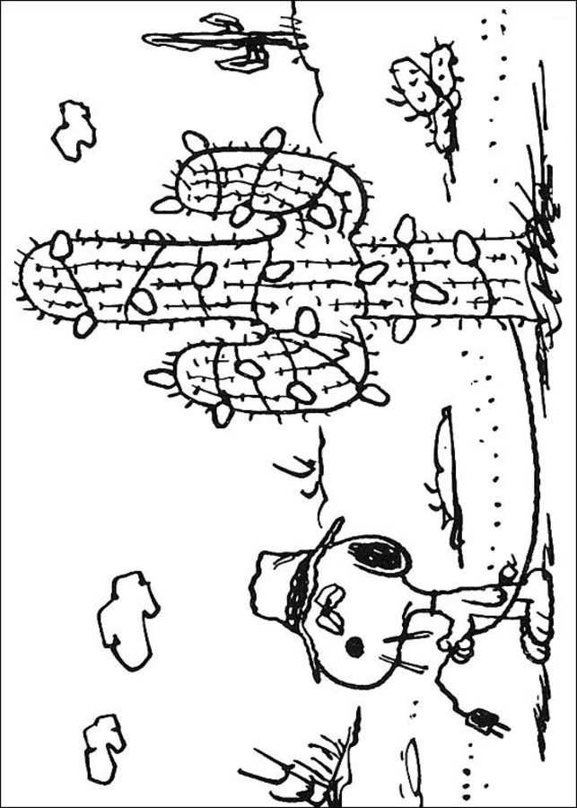 Disegni da colorare: Snoopy 6