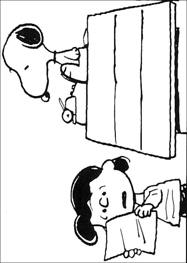 Disegni da colorare: Snoopy 7