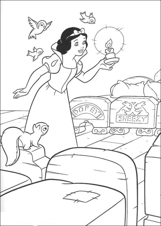 Coloring pages: Snow White 5
