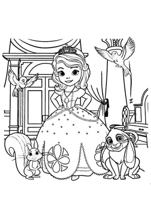 Coloring pages: Sofia the First 6