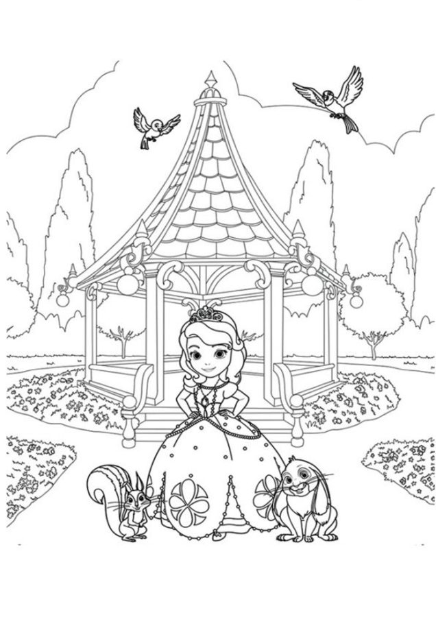 Coloring pages: Sofia the First 7
