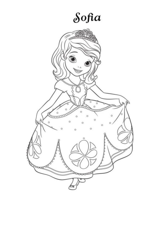 Coloring pages: Sofia the First 8