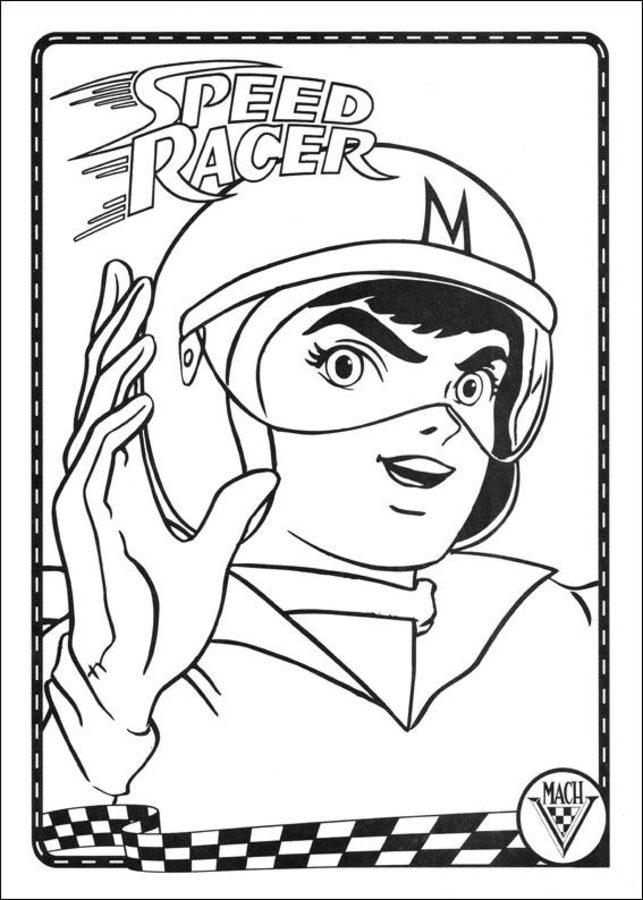 Ausmalbilder: Speed Racer 1