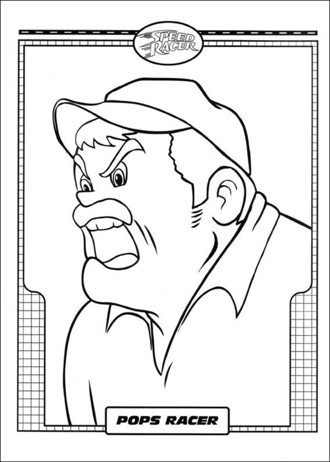 Coloring pages: Speed Racer