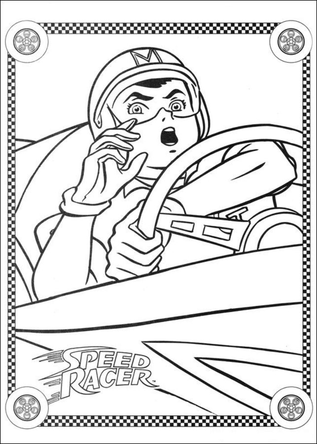 Ausmalbilder: Speed Racer 9