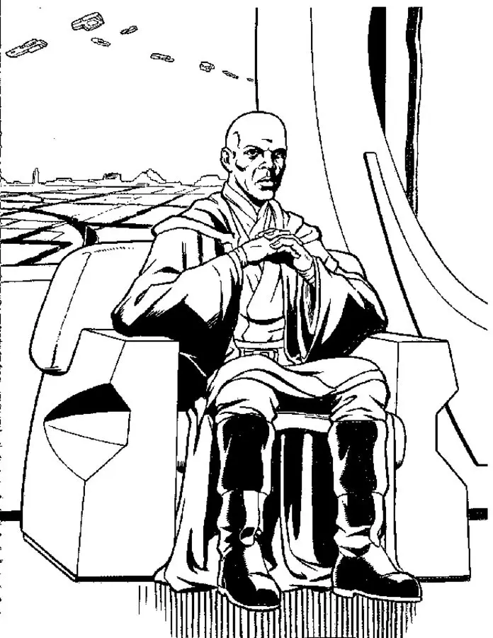 coloring pages mace windu