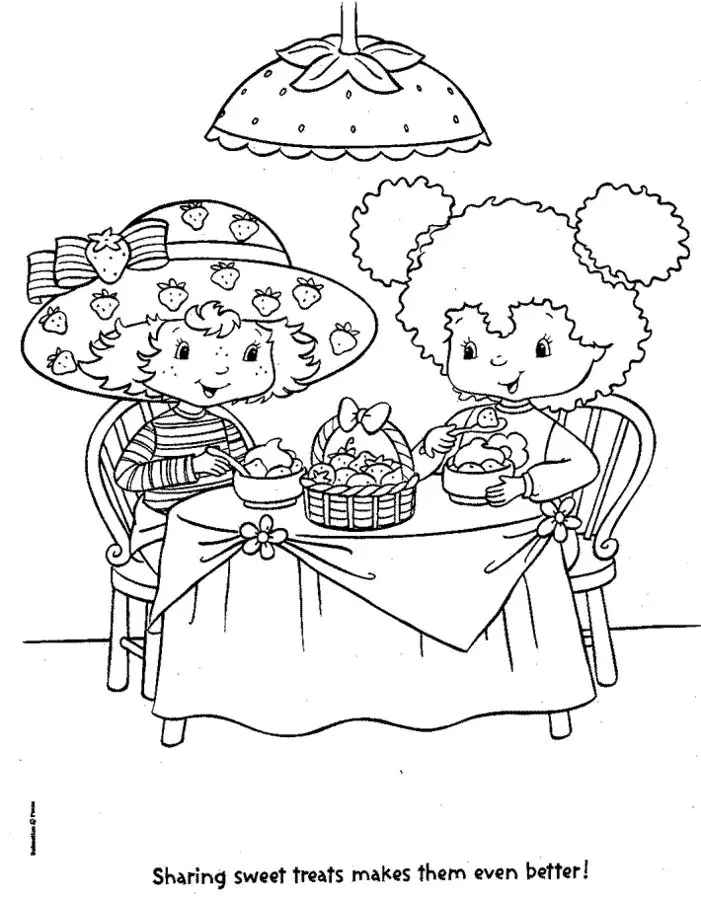 Dibujos para colorear: Strawberry Shortcake 1