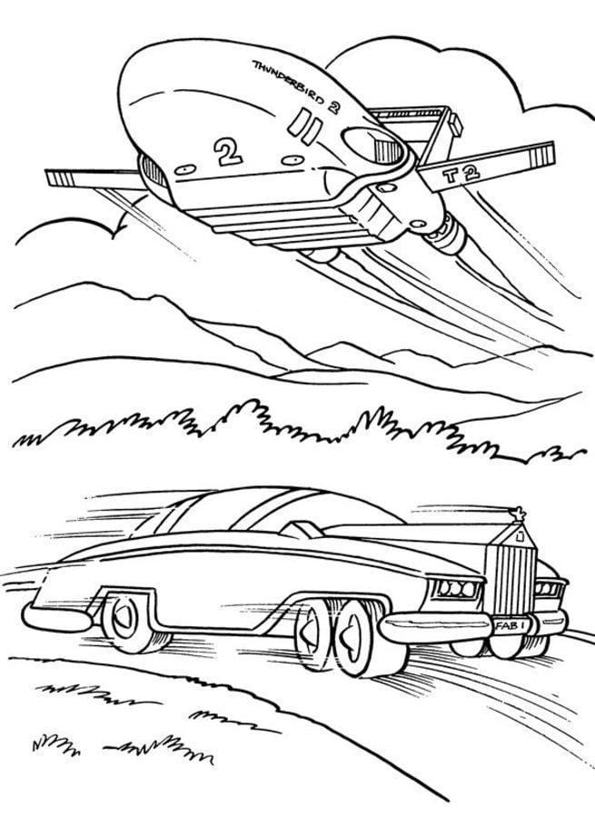 Coloring pages: Thunderbirds Are Go 4