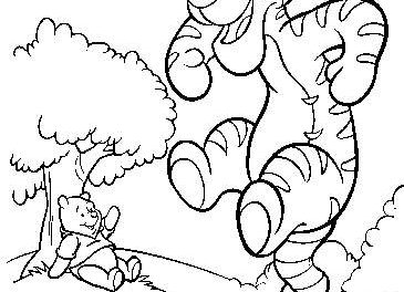 Coloring pages: Tigger
