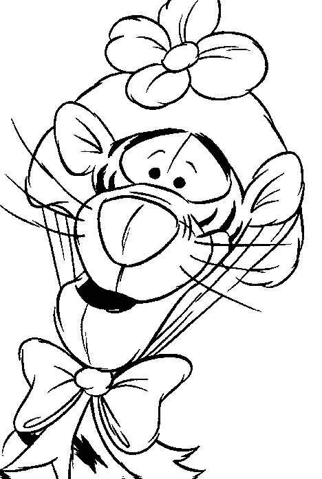 Coloring pages: Tigger