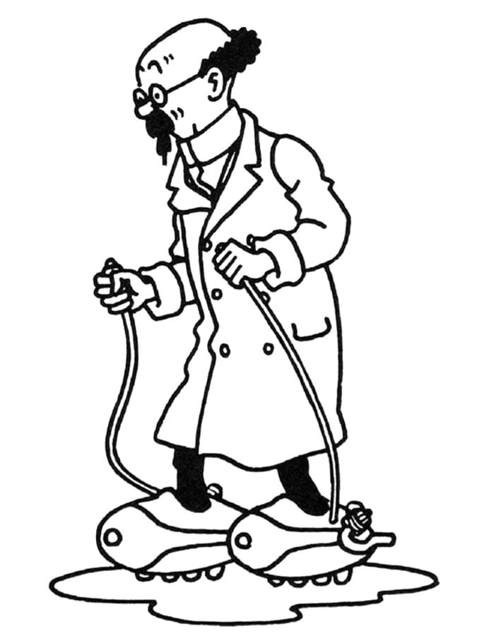 Coloring pages: Tintin 10