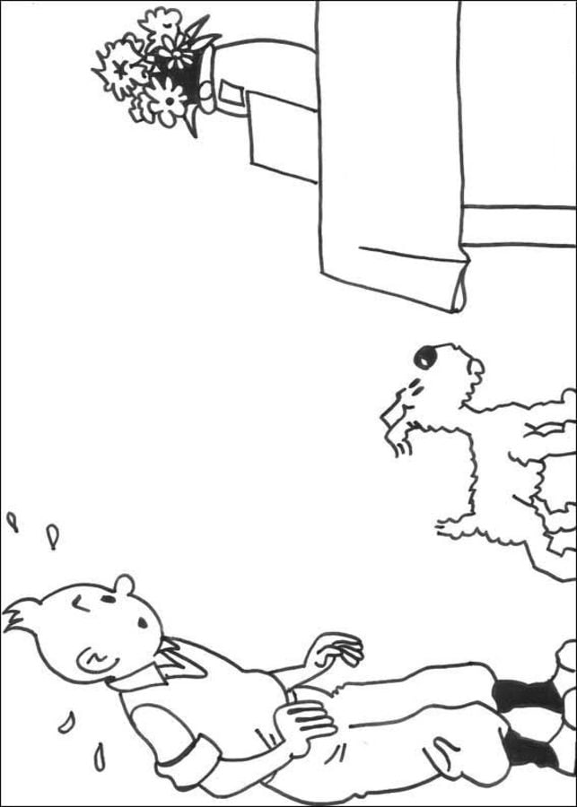 Coloring pages: Tintin 4