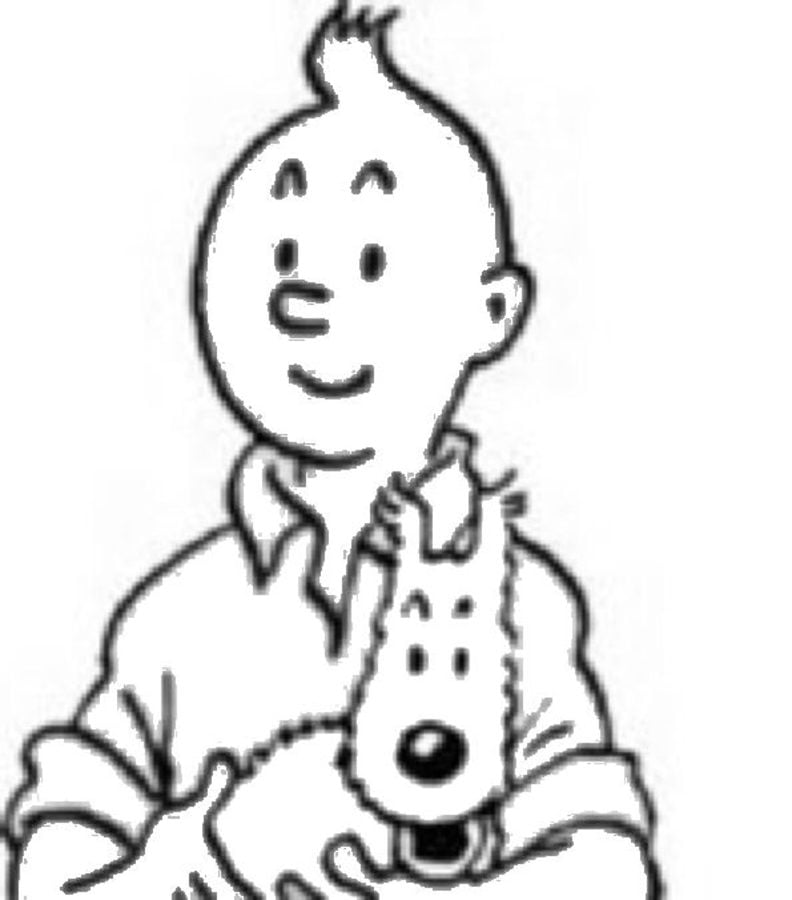 Ausmalbilder: Tintin