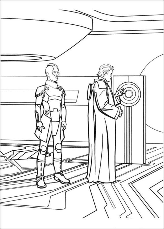 Coloring pages: Tron