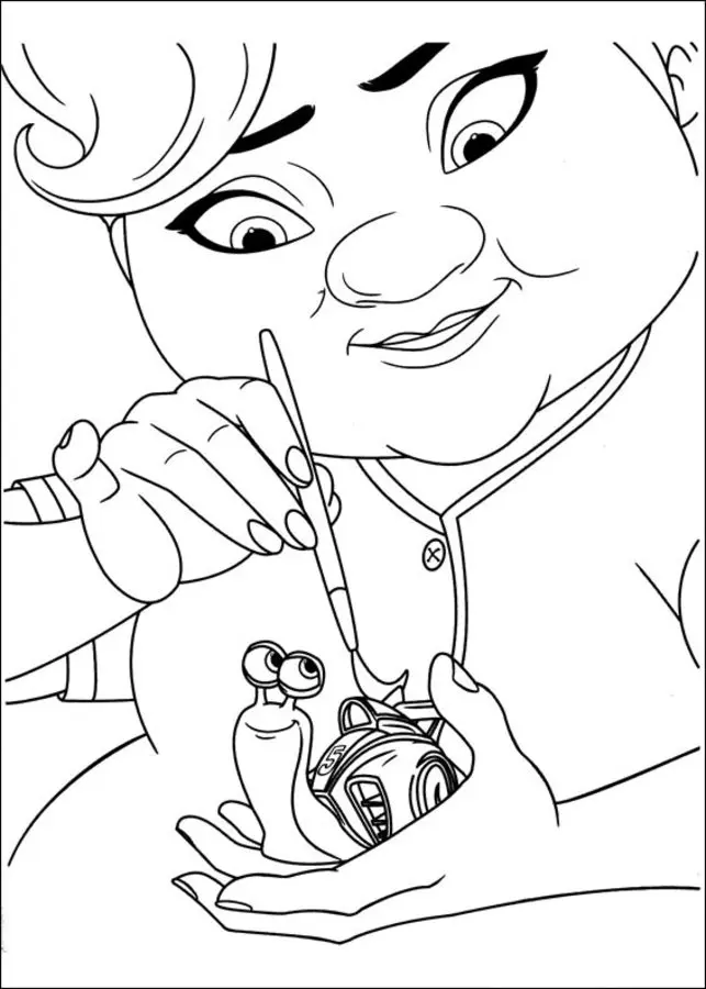Coloring pages: Turbo