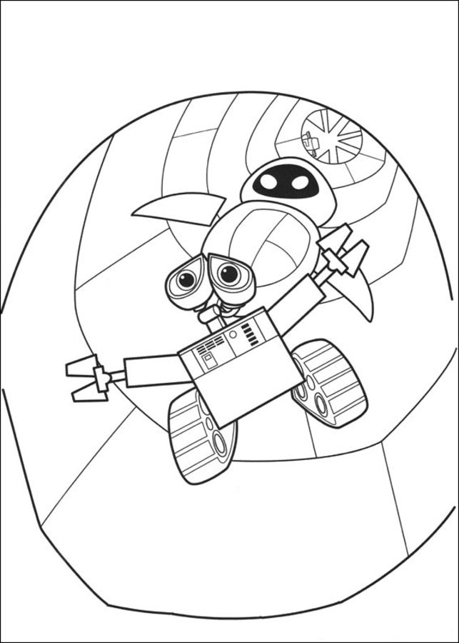 Coloring Pages WALL E Printable For Kids Adults Free
