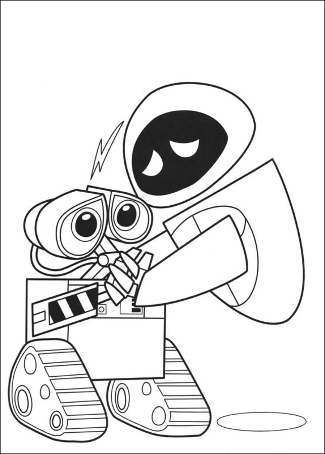 Coloring Pages WALL E Printable For Kids Adults Free