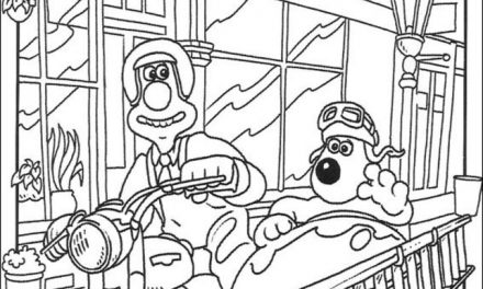 Coloring pages: Wallace and Gromit