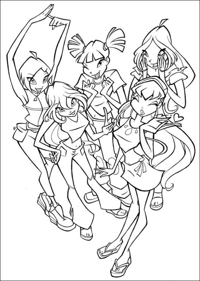 Coloriages: Winx Club 8