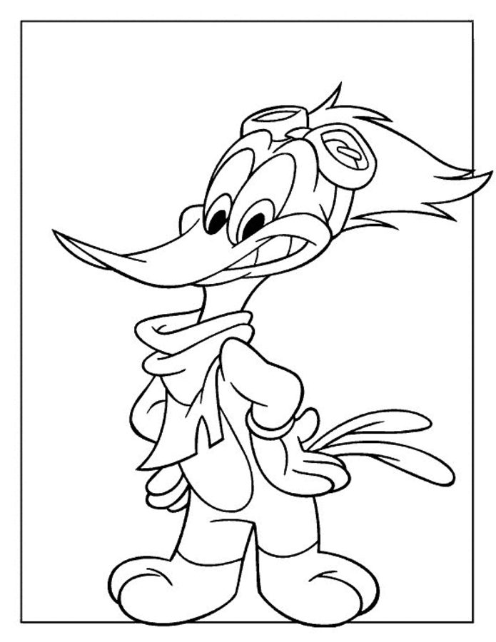 Coloring pages: Woody Woodpecker