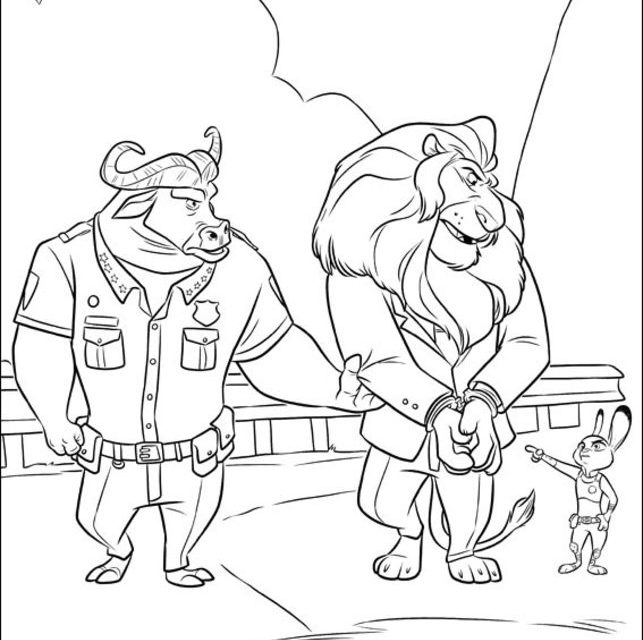 Coloring pages: Zootopia