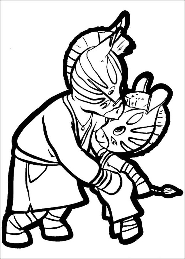 Coloring pages: Zou
