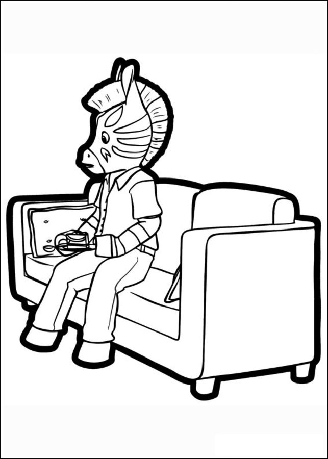 Coloring pages: Zou