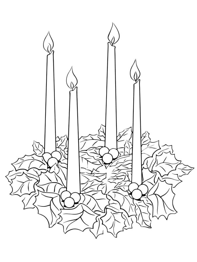 Coloring pages: Advent