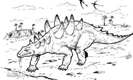 Coloring pages: Ankylosaurus
