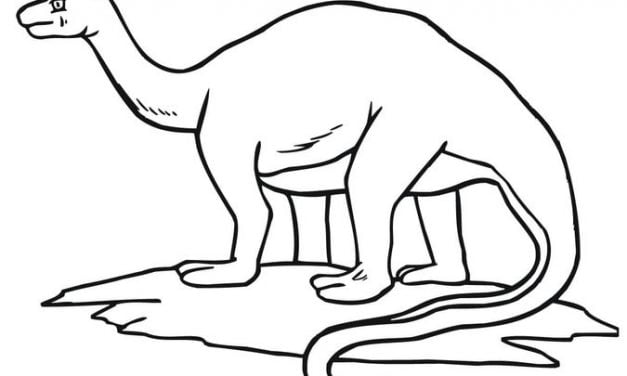 Ausmalbilder: Apatosaurus