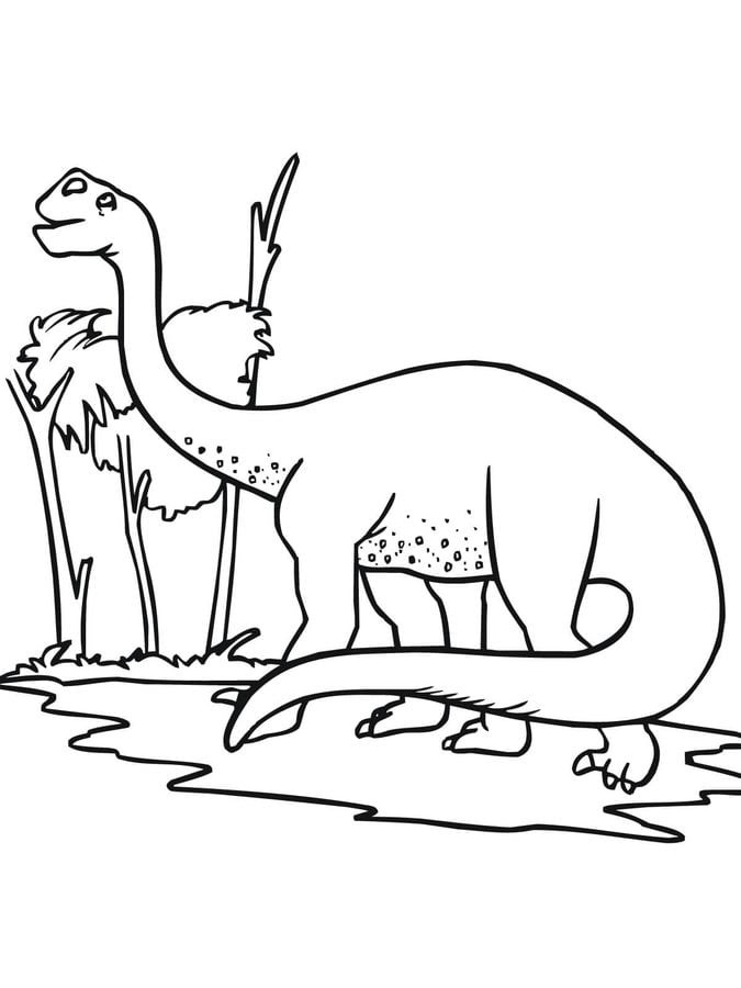 Coloring pages: Apatosaurus
