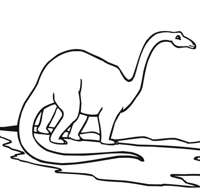 Kolorowanki: Brachiozaur