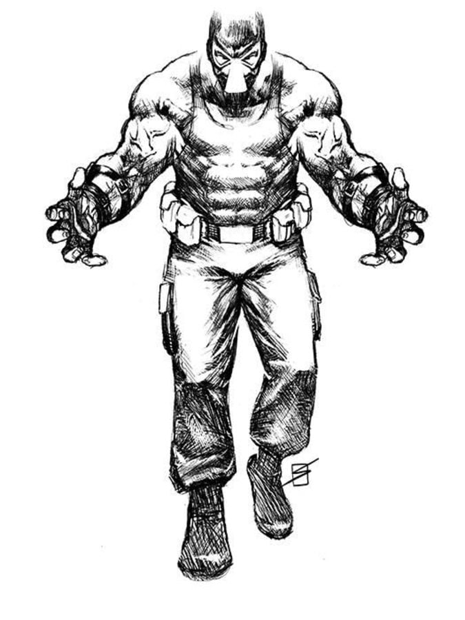 Coloring pages: Bane 1
