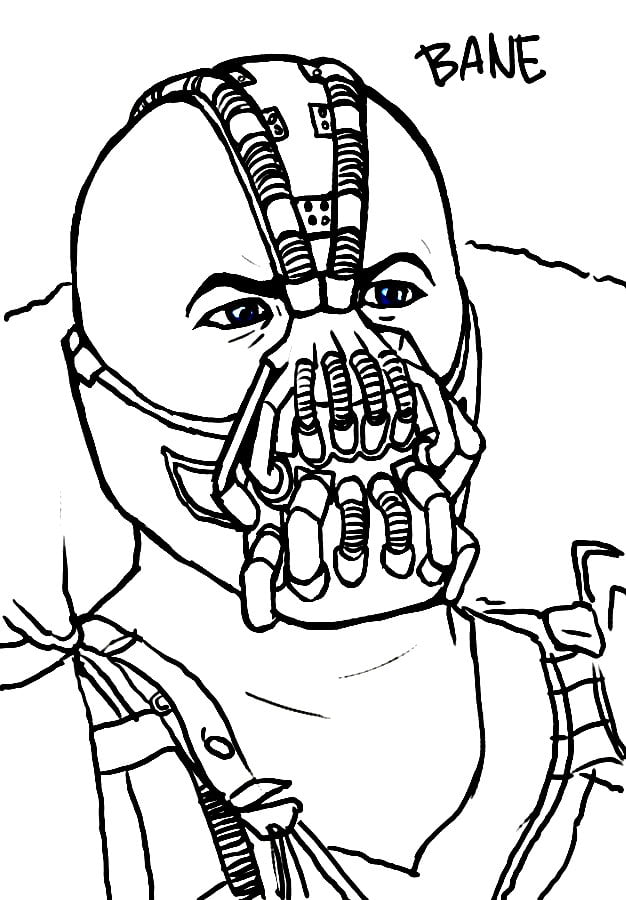 Coloring pages: Bane 6