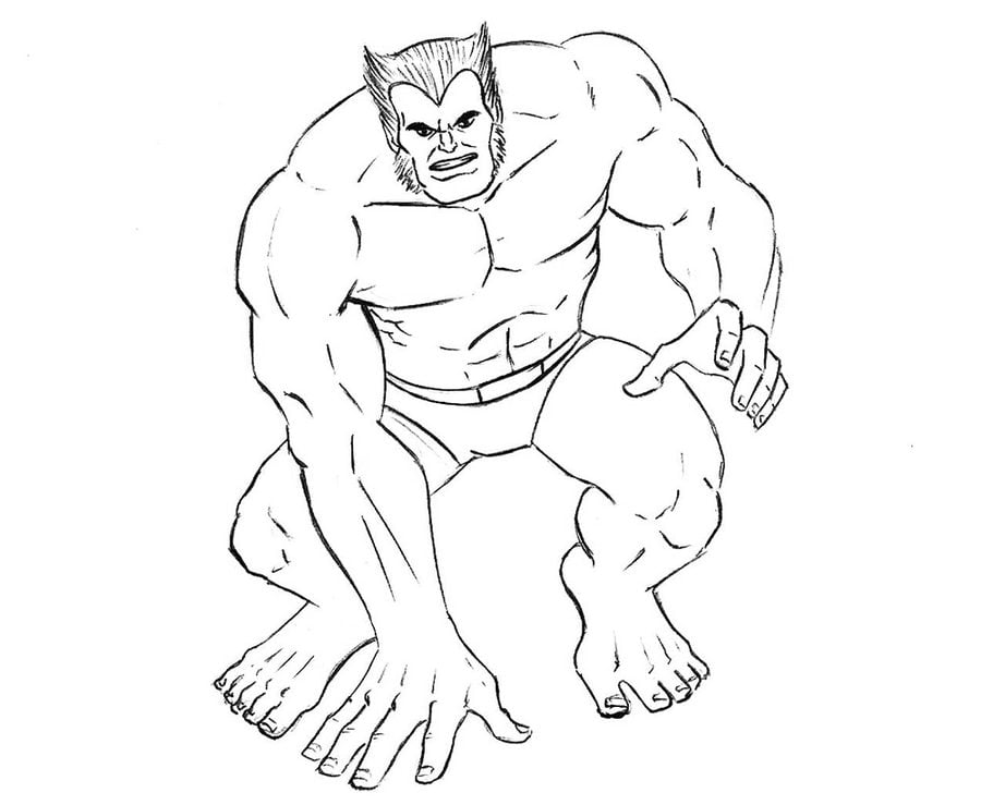 Coloring pages: Beast 3