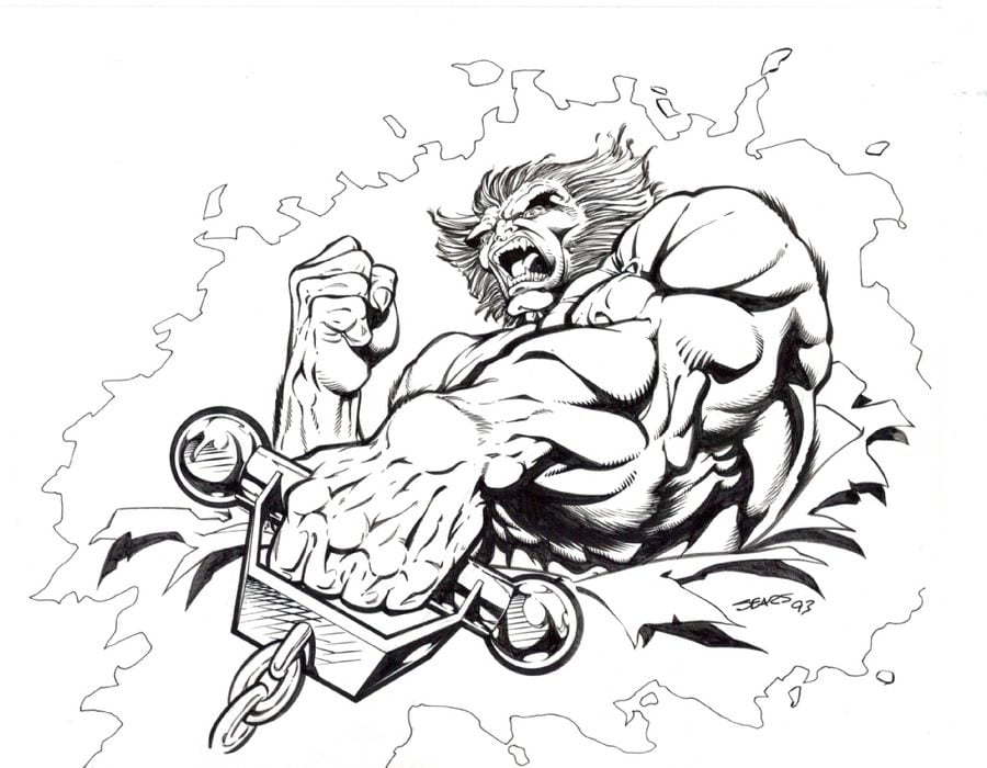 Coloring pages: Beast 4