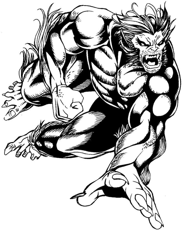Coloring pages: Beast 6