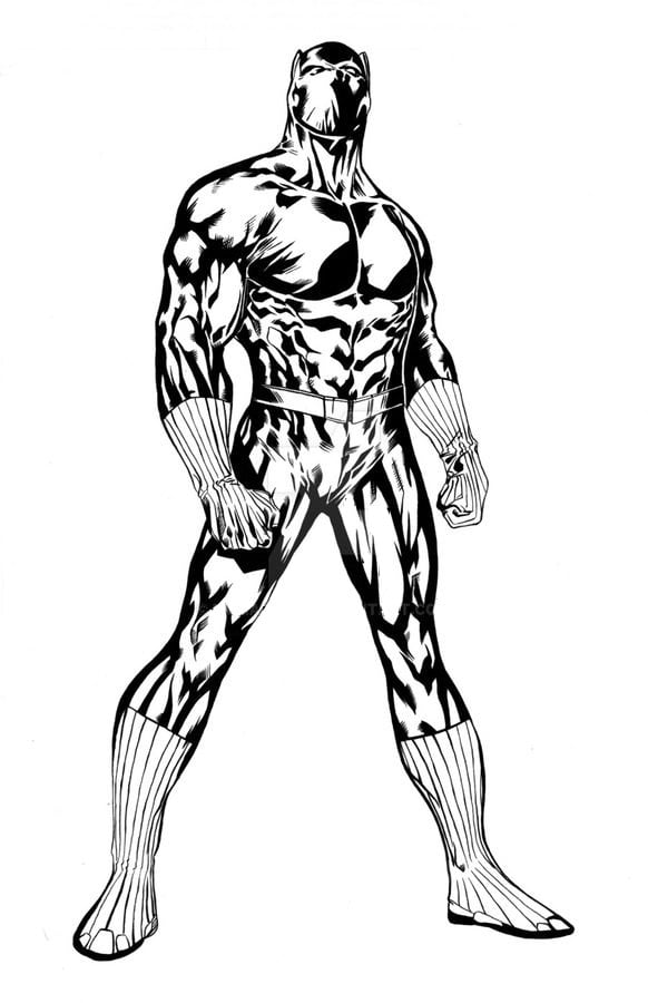 Coloring pages: Black Panther