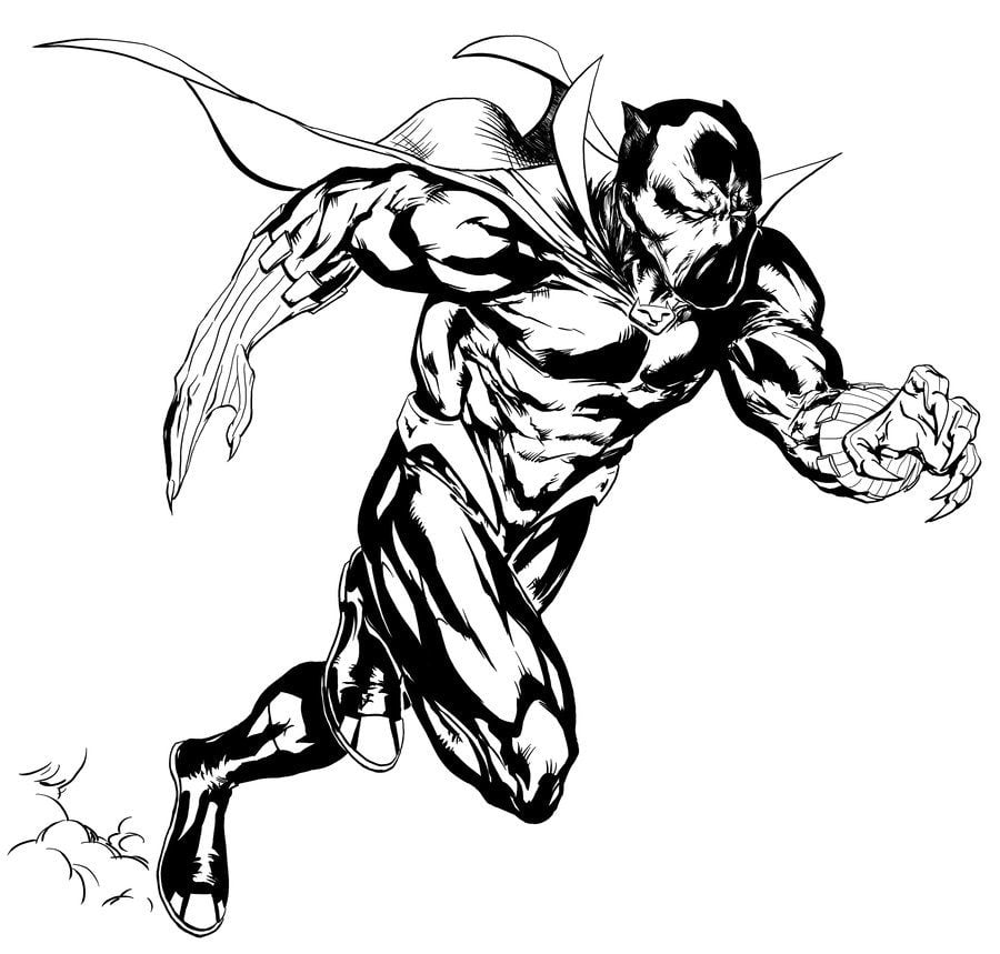 Coloring pages: Black Panther