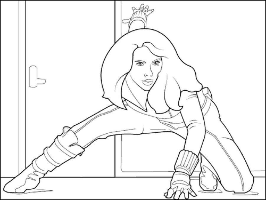 Coloring pages: Black Widow 3