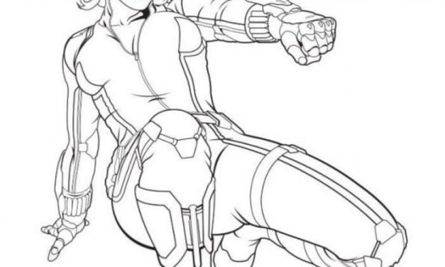 Coloring pages: Black Widow