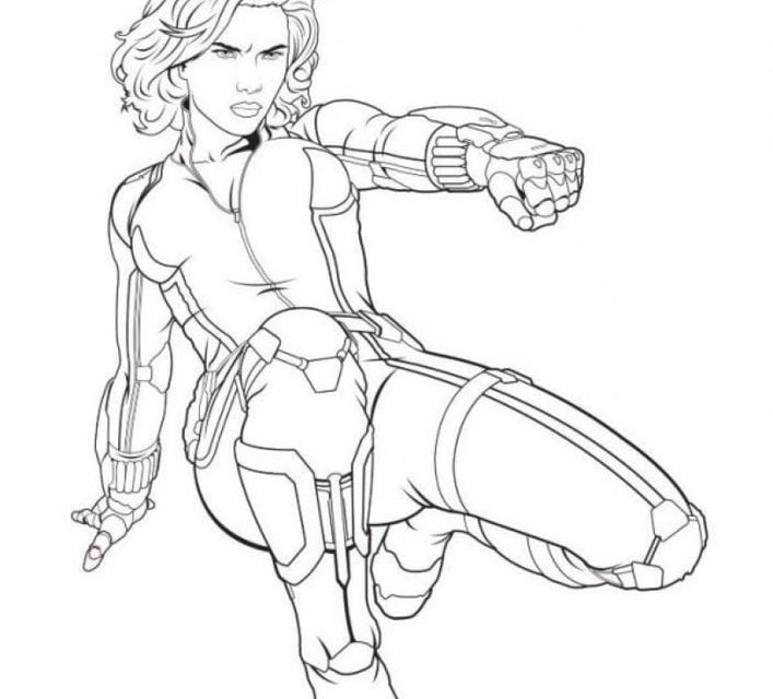 Coloring pages: Black Widow