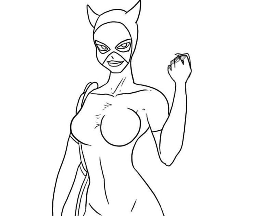 Dibujos para colorear: Catwoman