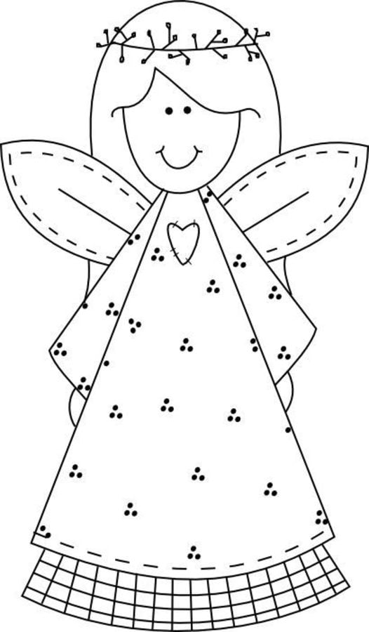 Coloring pages: Angels