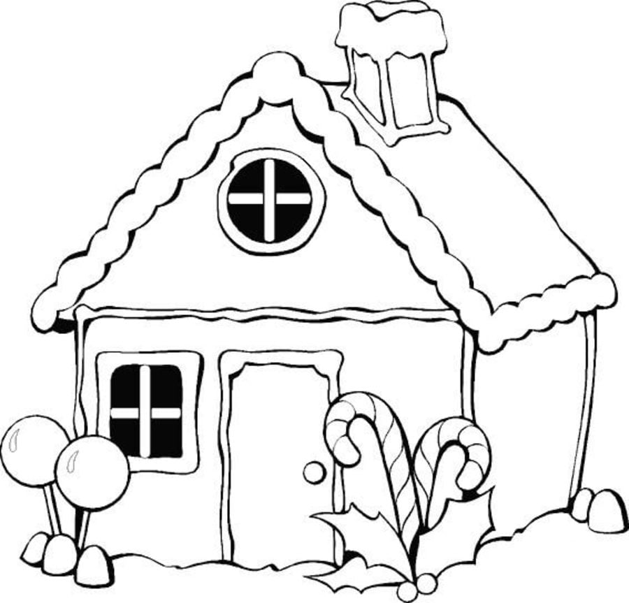 Coloring pages: Christmas candy cane