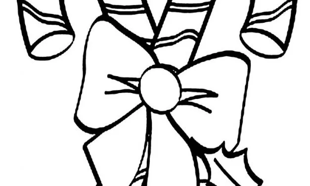 Coloring pages: Christmas candy cane