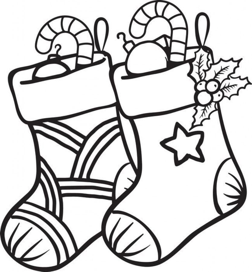 Coloring pages: Christmas candy cane